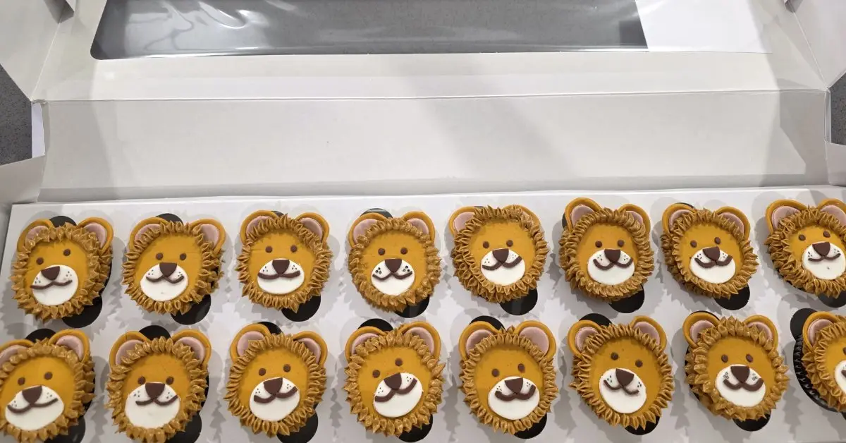 Lion cupcakes for a children’s party